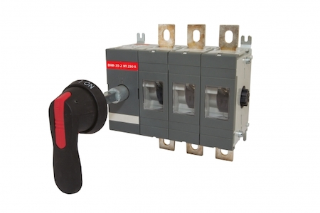 TDM ELECTRIC SQ0744-0203 Рубильник ВНК-35-2 3П 250А с выносной фронтальной ручкой управления и переходником 185 мм TDM